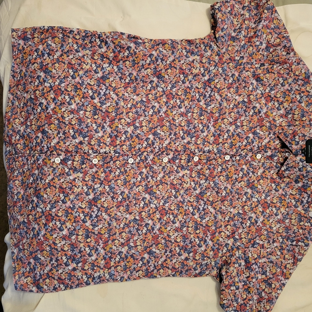 Short sleeve button down nice casual men's shirt